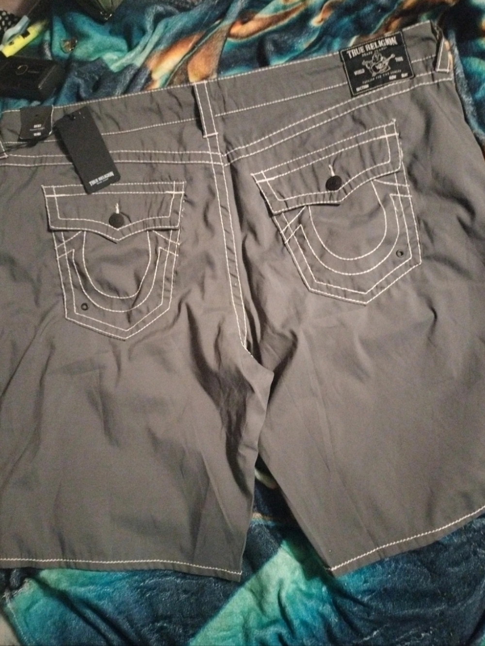 NWT True Religion Men's Big T Ricky Board Shorts Size 46W